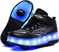 Roller Shoes for Kids LED USB Rechargeable 2 Wheels Sneakers - Light