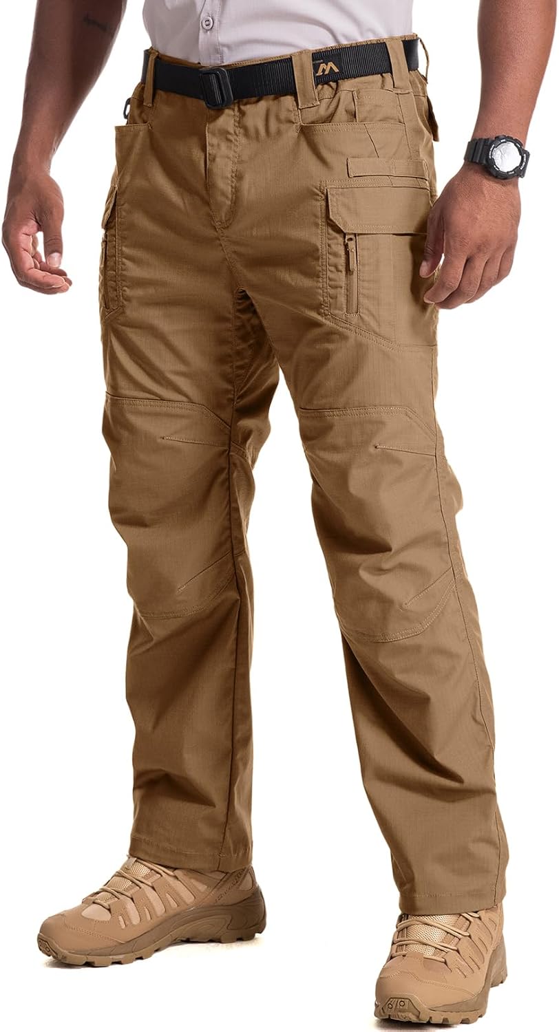 Men's Flex Stretch Tactical Pants for Outdoor Work and Hiking