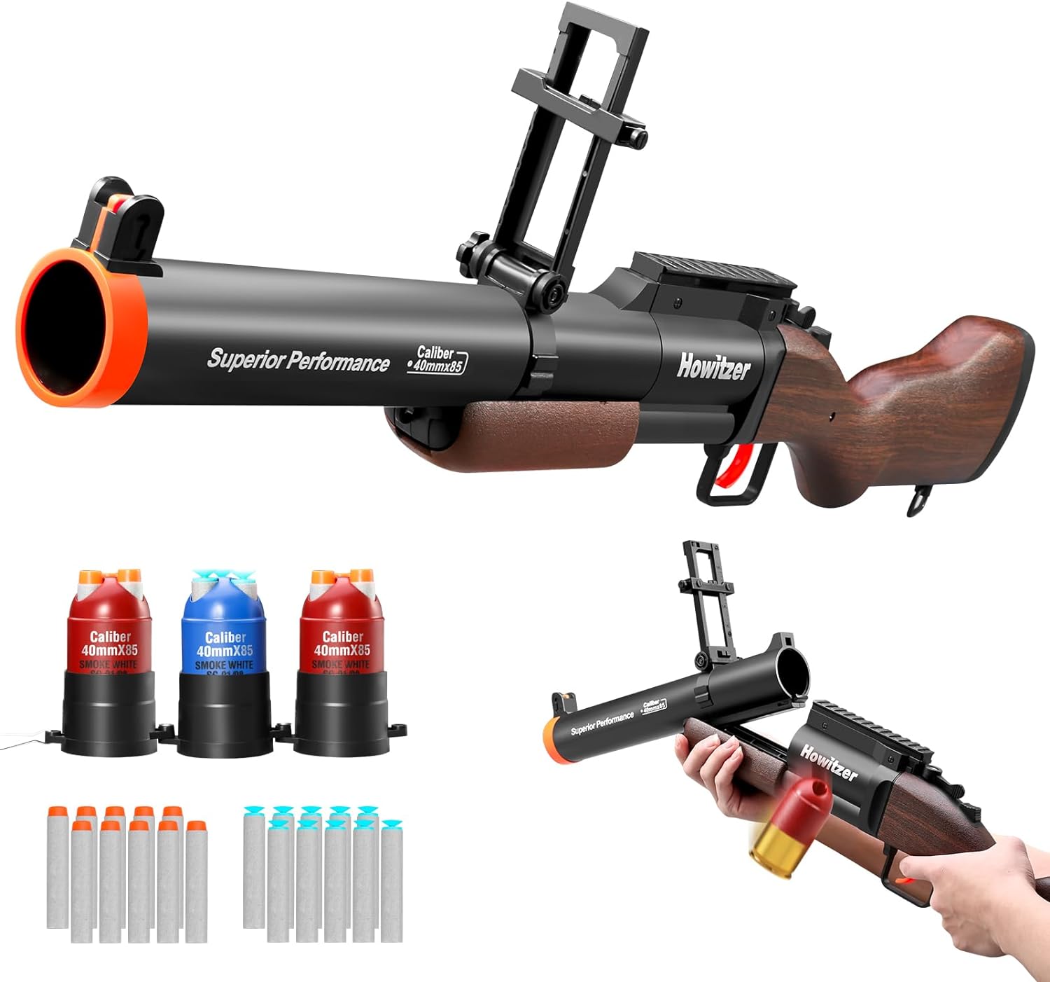 Shell Ejecting Soft Bullet Toy Gun for Kids Age 8 and Up