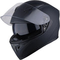 Motorcycle Street Bike Full Face Dual Visor Helmet XL - Lightweight