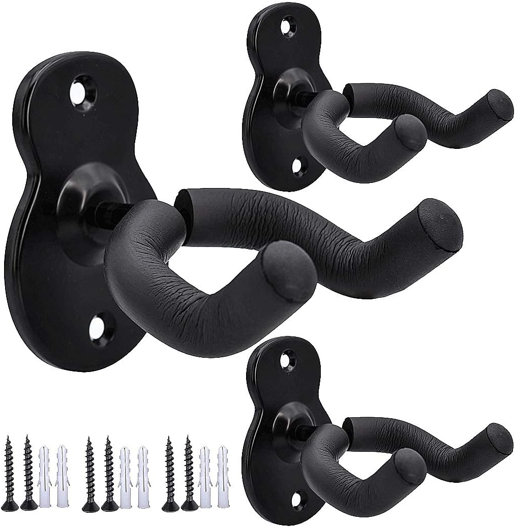 Securely Hang 3 Guitars with Sound Harbor Wall Mounts