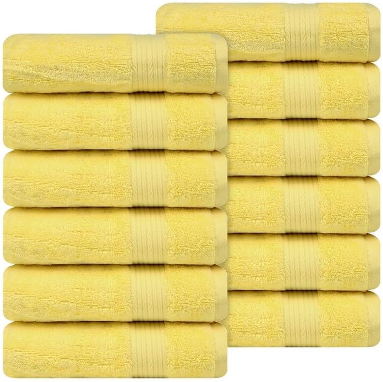 Luxurious 100% Cotton Hand Towels 18 X 28 Inch Pack of 12