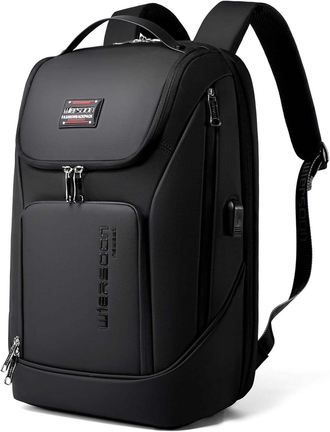 Tech Backpack for Men with USB Charging Port and Laptop Compartment