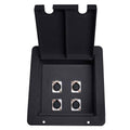 Recessed Floor Stage Box with 4 XLR Passthrough - Clean Stage Solution