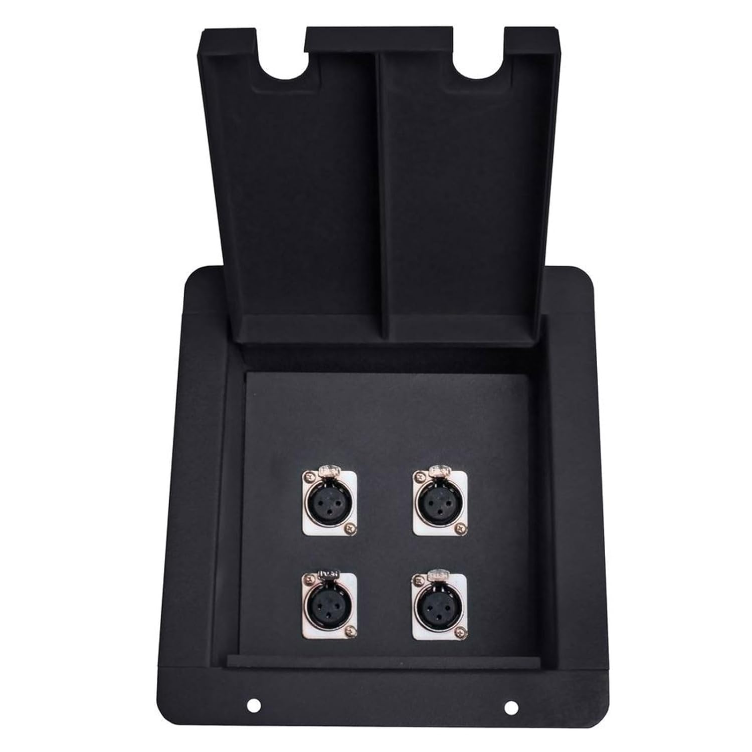 Recessed Floor Stage Box with 4 XLR Female to Male Jacks