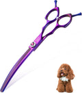 JASON 7.5ft Curved Thinning Dog Grooming Scissors - Precise Blending