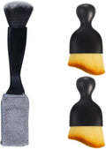 Car Interior Dust Brush 3 PCS Set - Detail Crevice Brushes for Vents