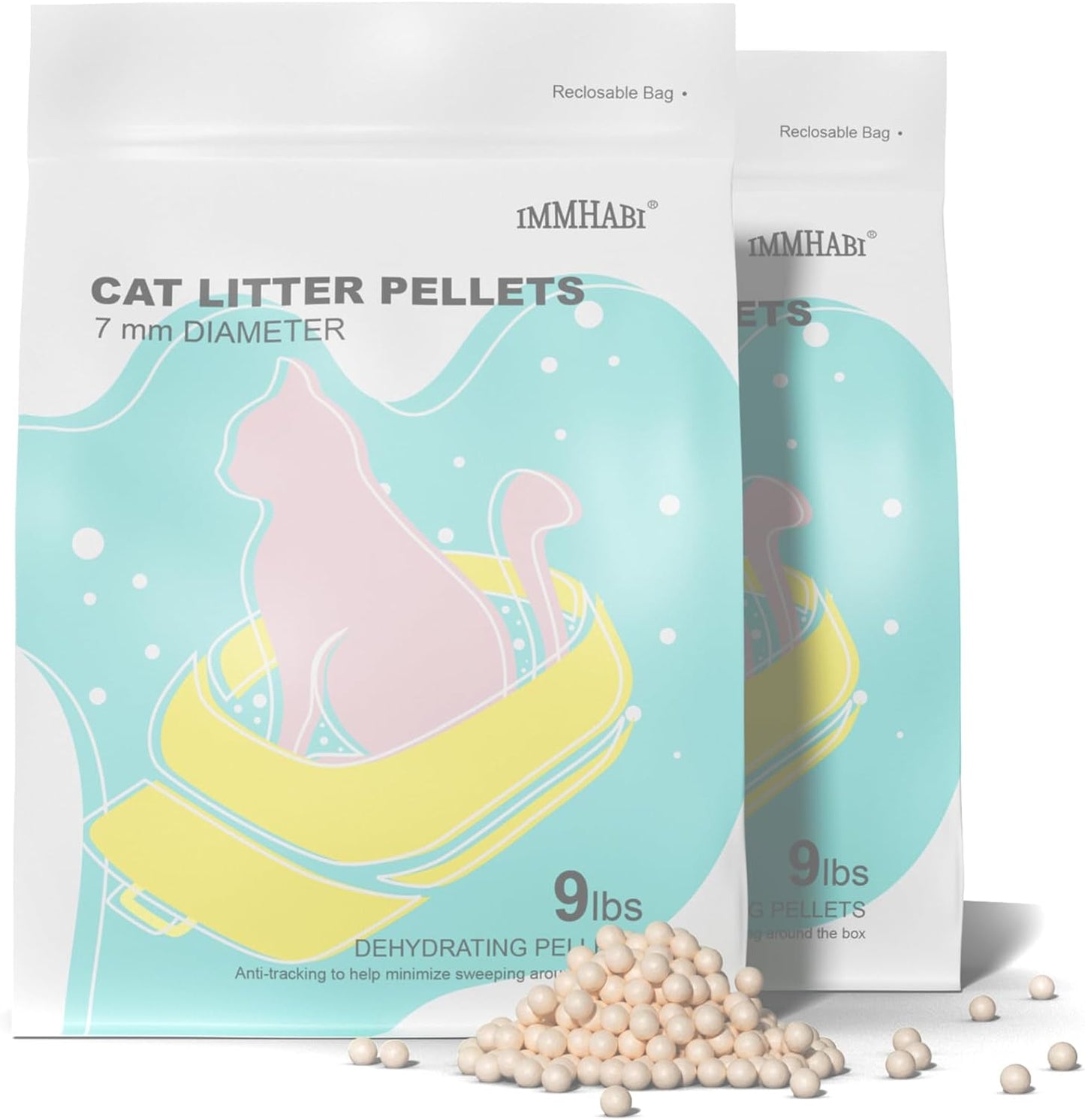 Cat Litter Pellets for Dual-Layer Systems - 18 lbs of Comfort