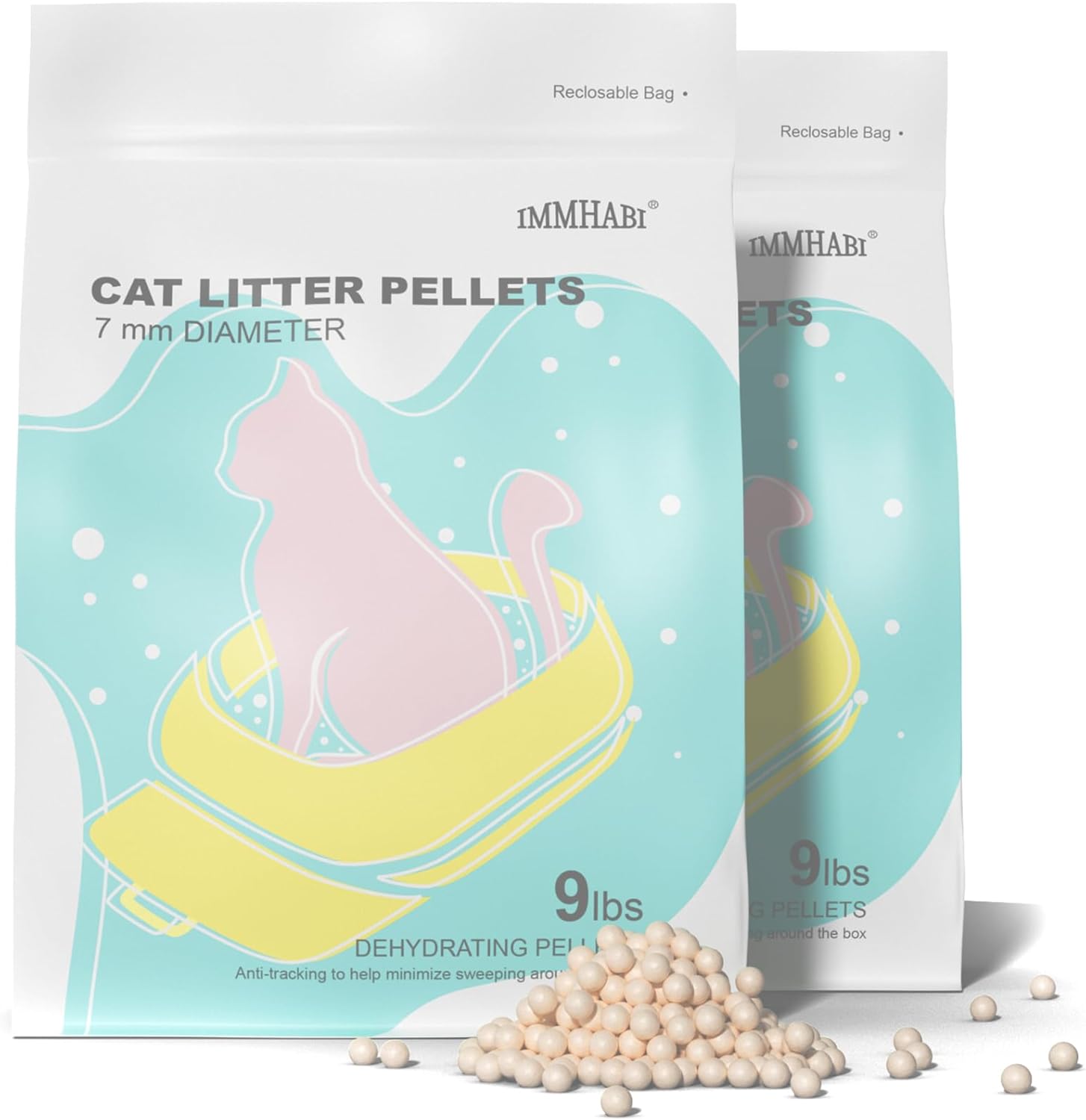 Cat Litter Pellets for Dual-Layer Systems - 18 lbs of Comfort