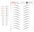 Temporary Eyebrow Tattoos 5 Pack - Natural Hair Like Strokes Brows