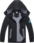 Boys Rain Jacket with Detachable Hood Lightweight (Style 487B)
