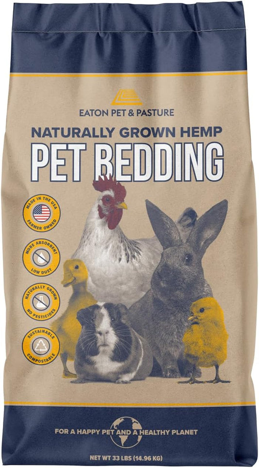 Naturally Grown Hemp Pet Bedding for Small Pets and Chickens