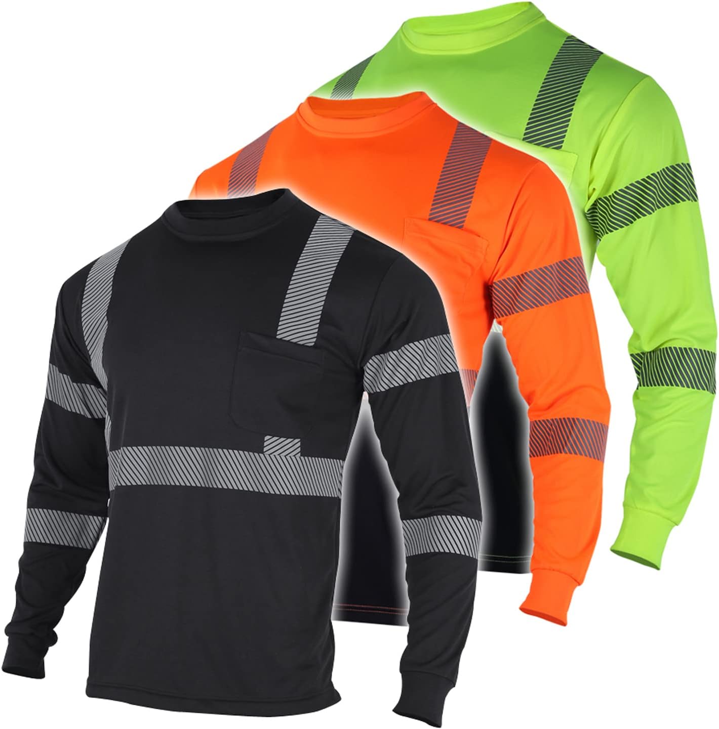 FONIRRA High Visibility T Shirts for Men - Safety Reflective Gear