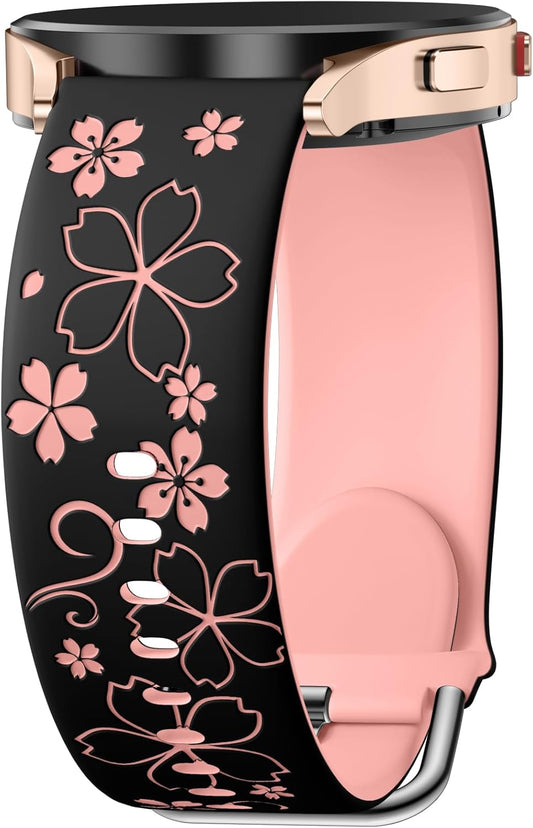 DaQin Cute Floral Engraved Band for Samsung Galaxy Watch