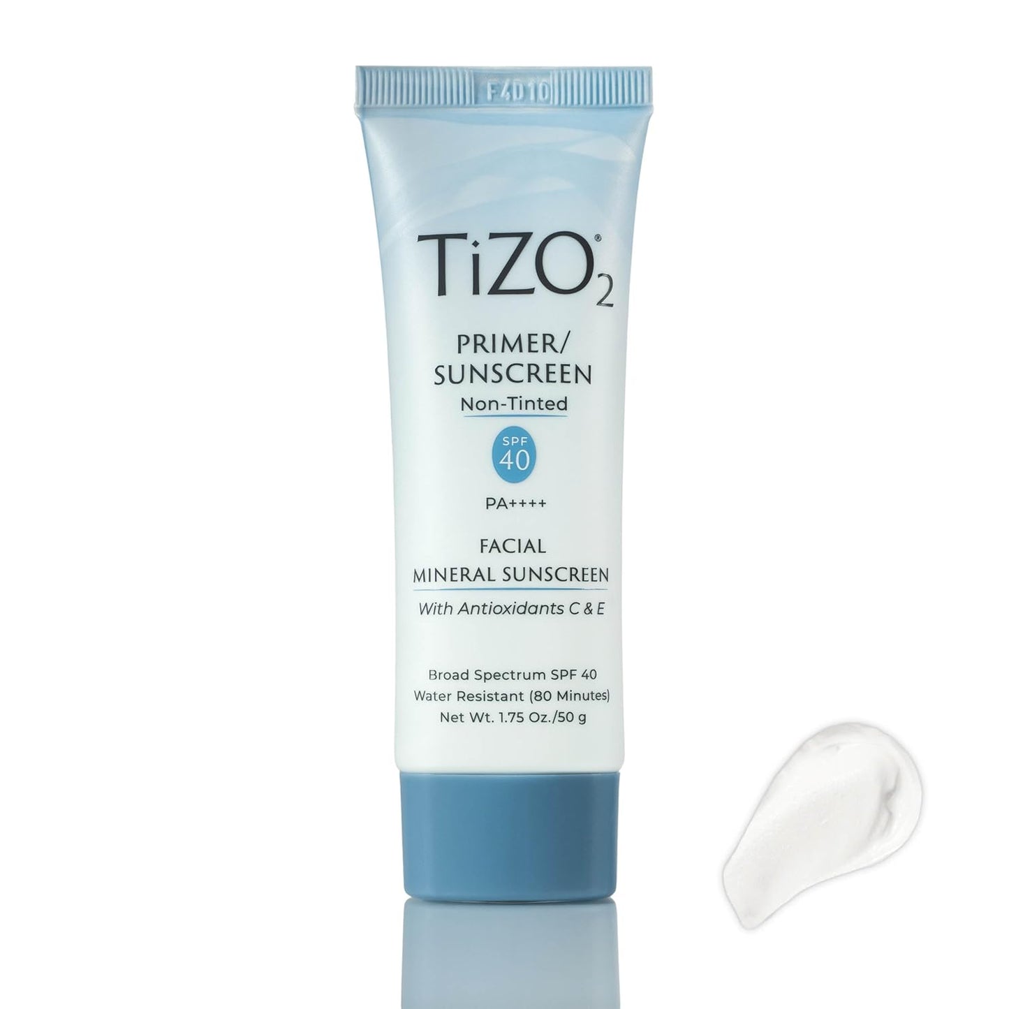 TiZO2 Facial Mineral Sunscreen and Primer, SPF 40, Oil-Free