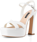 Platform Heels for Women Chunky High Heel Sandals - Bridal Comfort 1