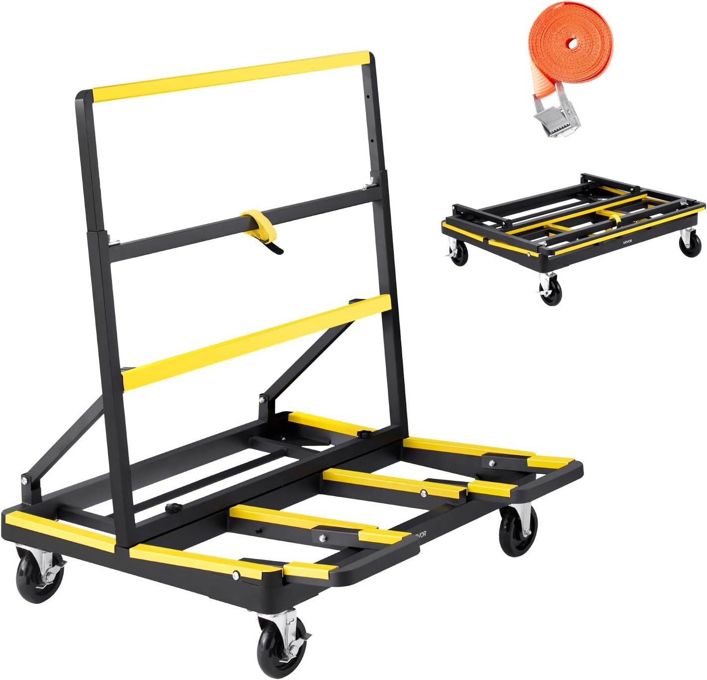 VEVOR Drywall Cart Dolly with 1800 lbs Capacity for Easy Transport