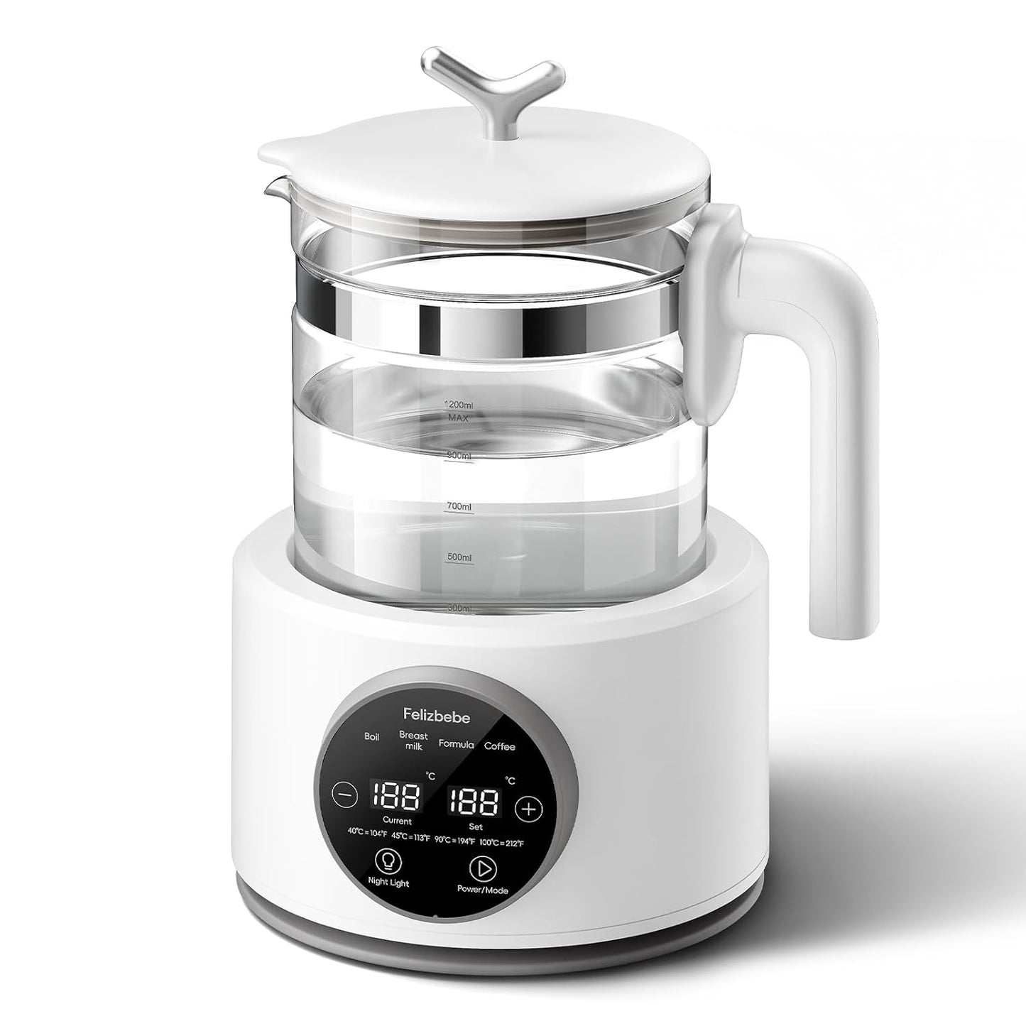 Instant Baby Bottle Warmer with Night Light and Accurate Control