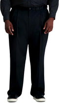Haggar Premium No Iron Khaki Classic Fit Pleat Front Pant back
