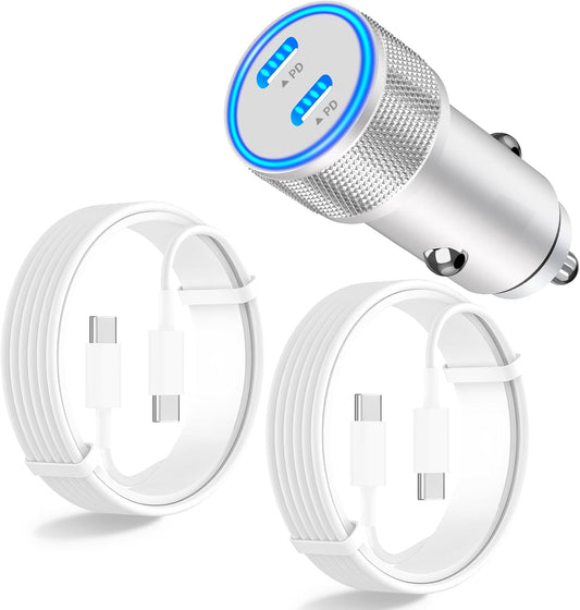 Super Fast iPhone Car Charger Combo by esbeecables
