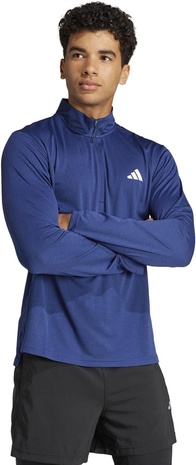 adidas Men's Train Essentials Quarter-Zip Long Sleeve T-Shirt Review