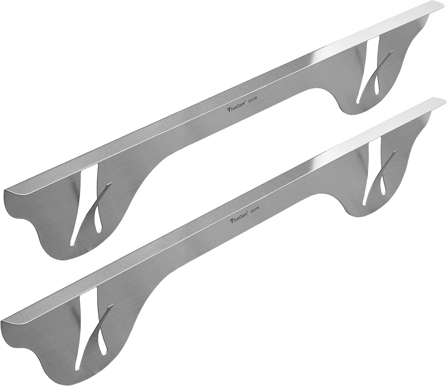 TrueGem Stove Gap Covers - 23.4in Stainless Steel Kitchen Trim
