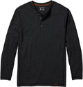 Men's Maverick Long Sleeve Henley Shirt - Casual Cotton/Poly Fit
