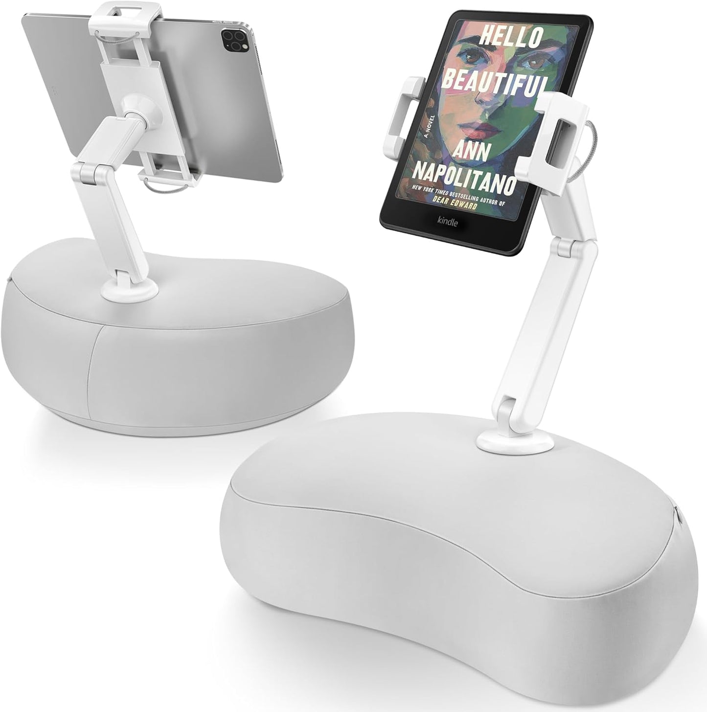 AboveTEK Tablet Pillow Stand for Bed - Cozy Hands-Free Holder