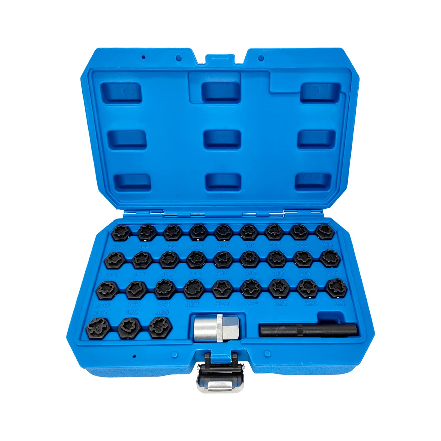 32PCS Wheel Locking Nut Key Kit for Mercedes Benz Vehicles