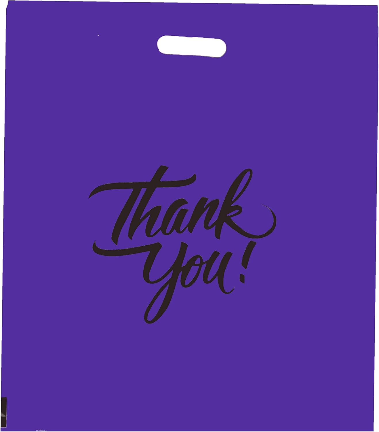 Thank You Merchandise Bags with Die Cut Handles for Retail Use