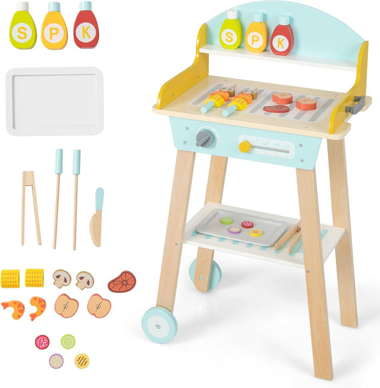 Inspire Young Chefs: INFANS Wooden Grill Playset