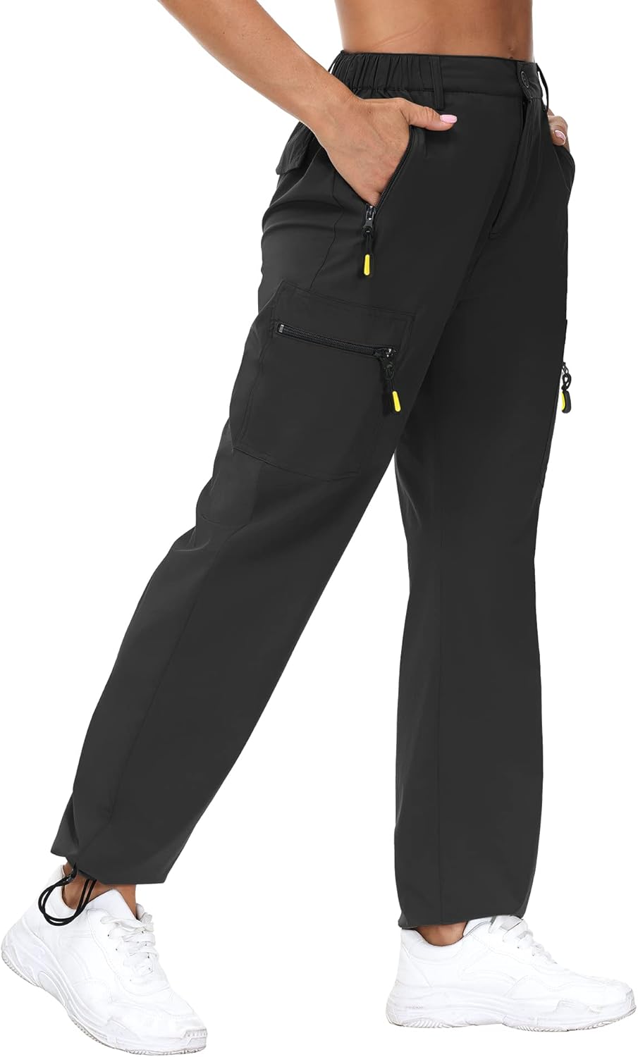 Lightweight Quick Dry Women's Hiking Cargo Pants for Outdoor Use