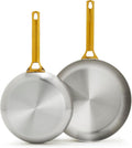 GreenPan Stainless Steel Tri-Ply Reserve 10 and 12 Frying Pan Set