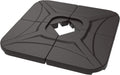 wikiwiki Compact Base 230 Lbs Offset Patio Umbrella Base - Dark Brown