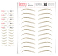 Temporary Eyebrow Tattoos 5 Pack (chic blonde) - Natural Hair Strokes
