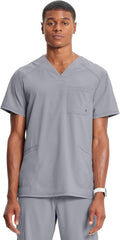 Cherokee Infinity V-Neck Men's Scrub Top with Rib Knit Back SPI