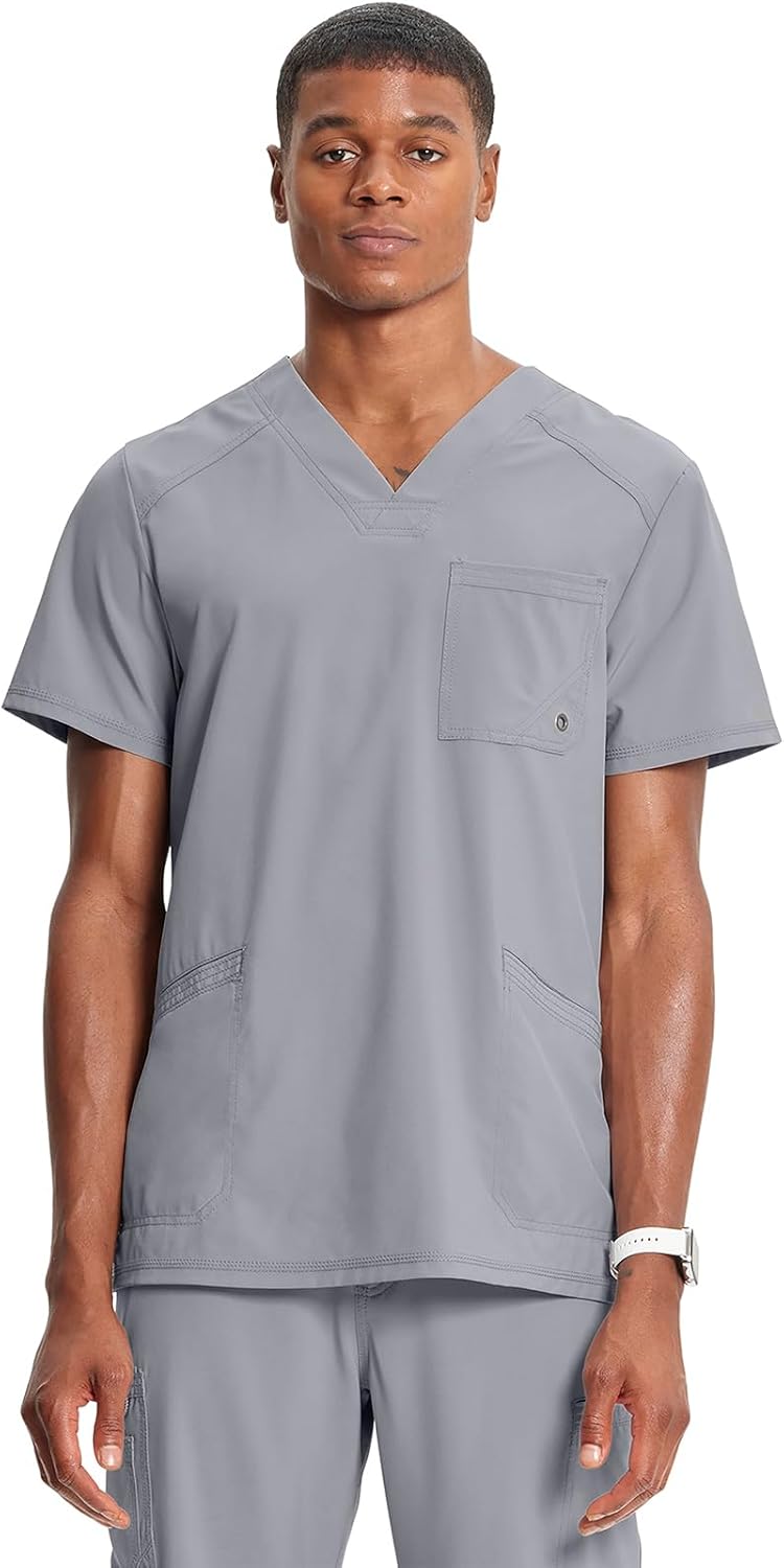 Cherokee Infinity V-Neck Men's Scrub Top for Comfort & Style