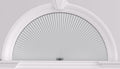 Half Circle Blackout Cellular Shade 24in x 48in - Cordless White