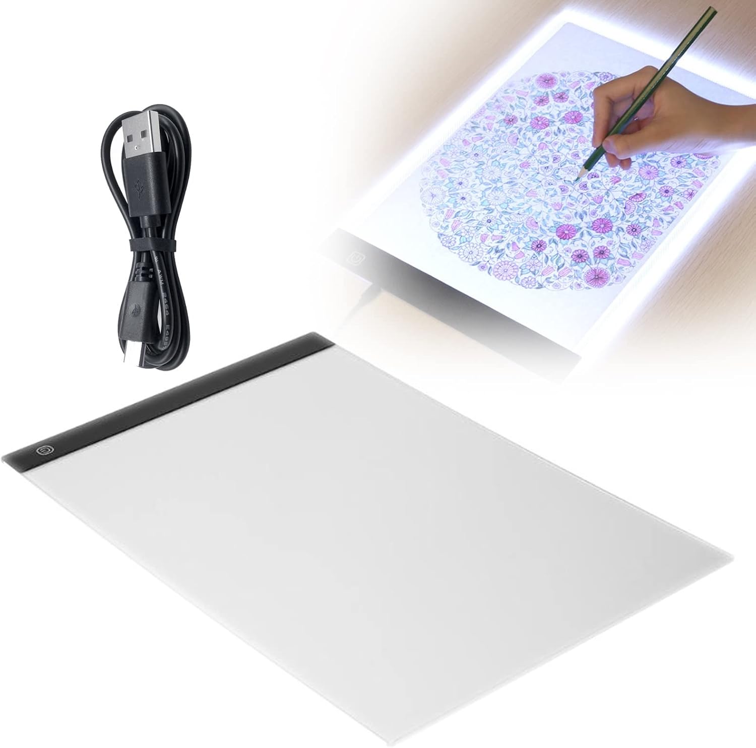 IINCOOY LED Light Pad for Smart Sketching - A3 Size