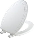 MAYFAIR Sculptured Ivy Toilet Seat: Durable Enameled Wood Design