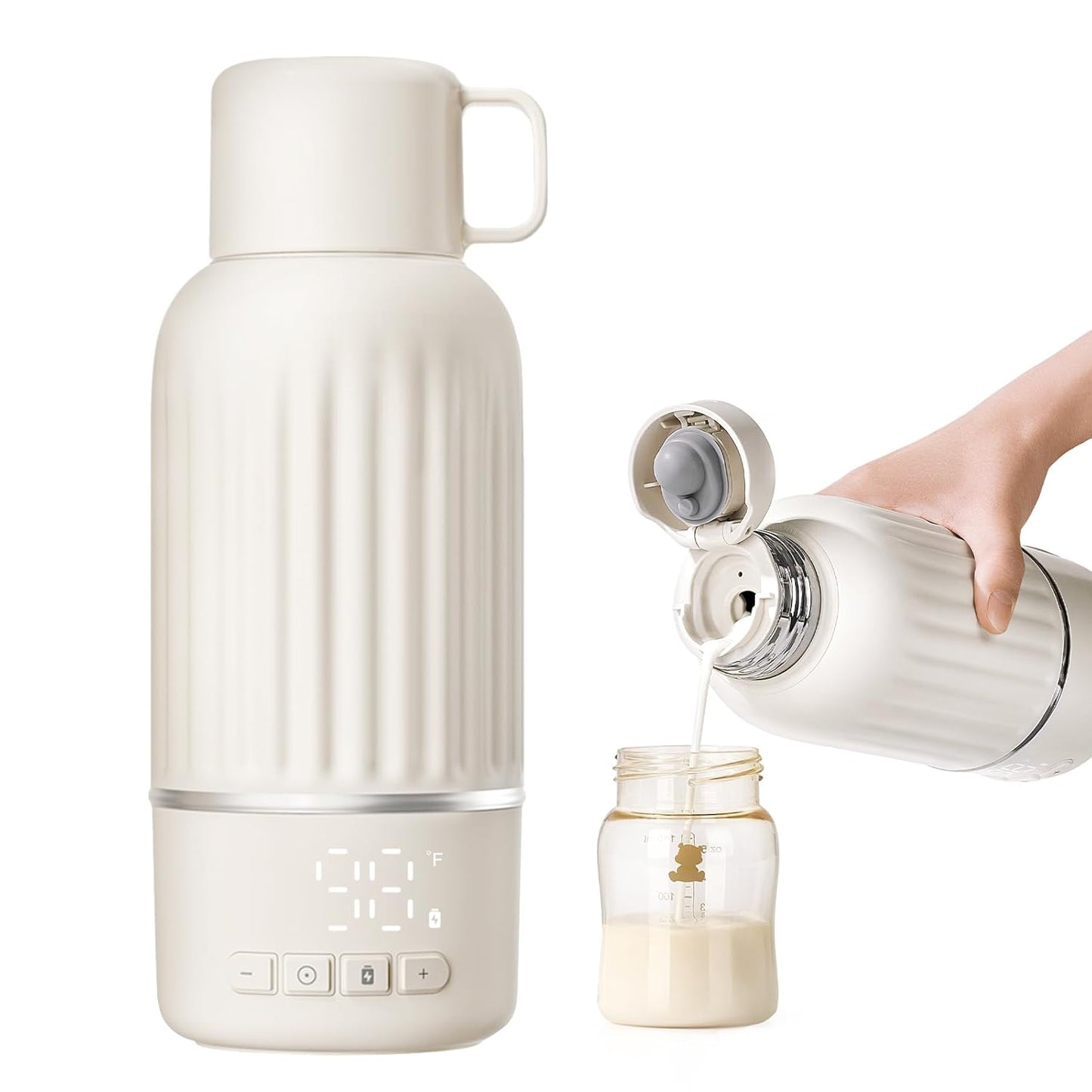 Portable Bottle Warmer for Travel with Fast Heating and Control
