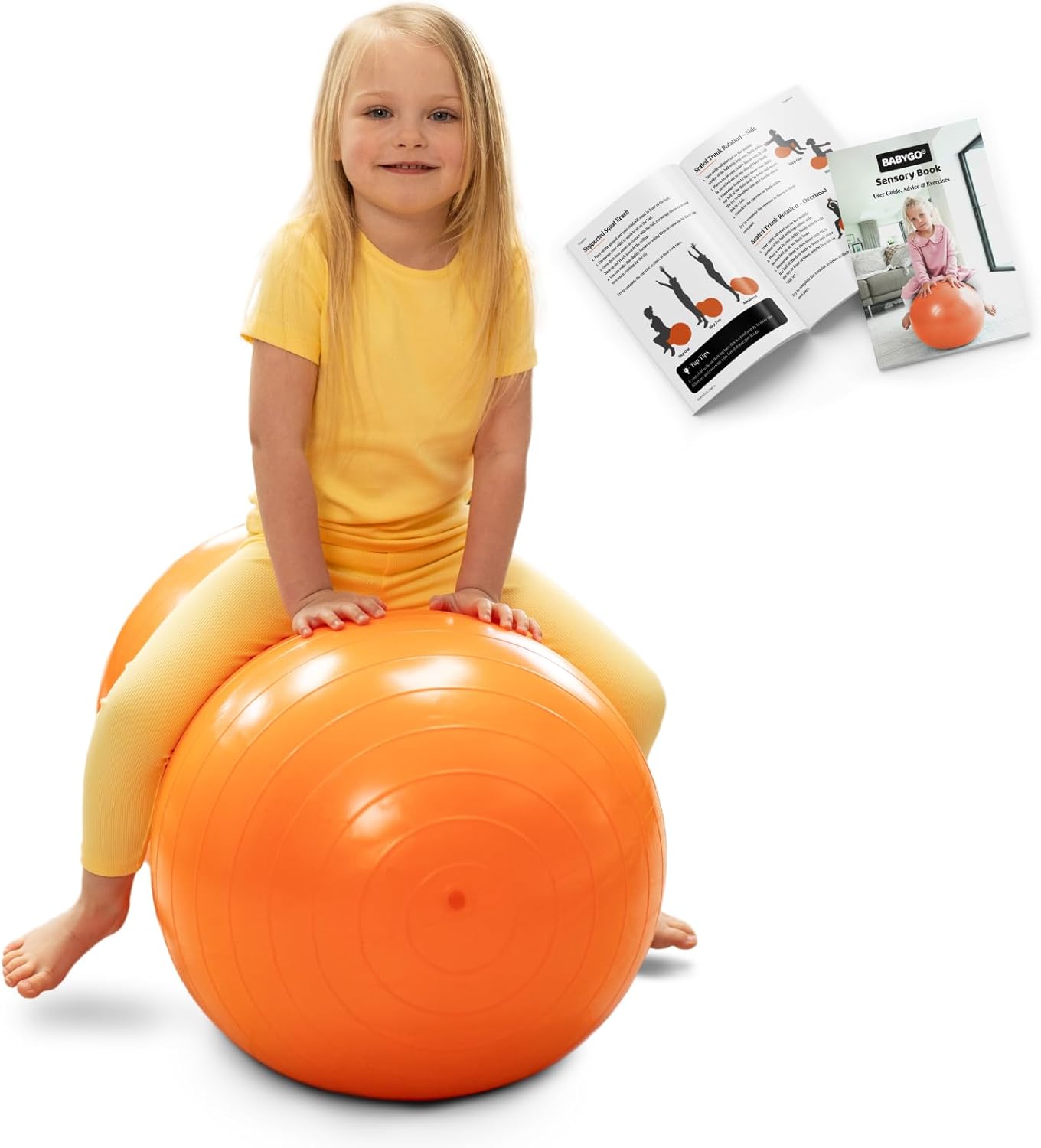BABYGO Sensory Exercise Ball for Kids - Autism Therapy Tool