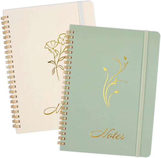 2PCS Joyberg A5 Spiral Notebooks for Women - Stylish & Functional!