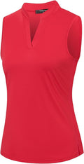 Womens Sleeveless Golf Polo Shirts Lightweight Tennis Sport Tops
