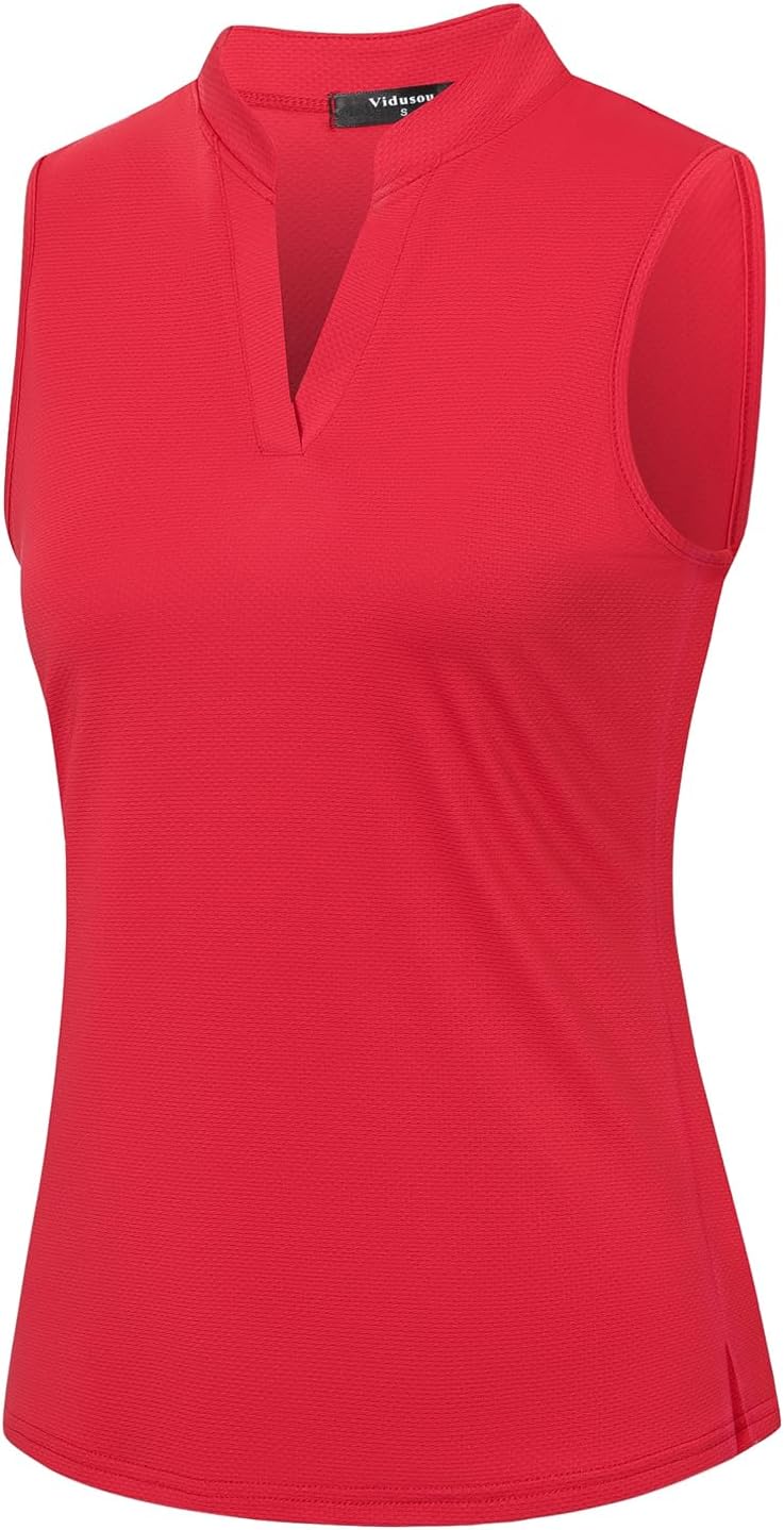Vidusou Women's Breathable Golf Polo - Sport in Style!