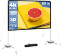 Portable Outdoor Movie Screen: 80 4K Cinema Experience