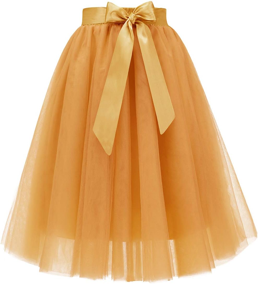 Bridesmay Women's Tulle Skirt for Weddings and Parties