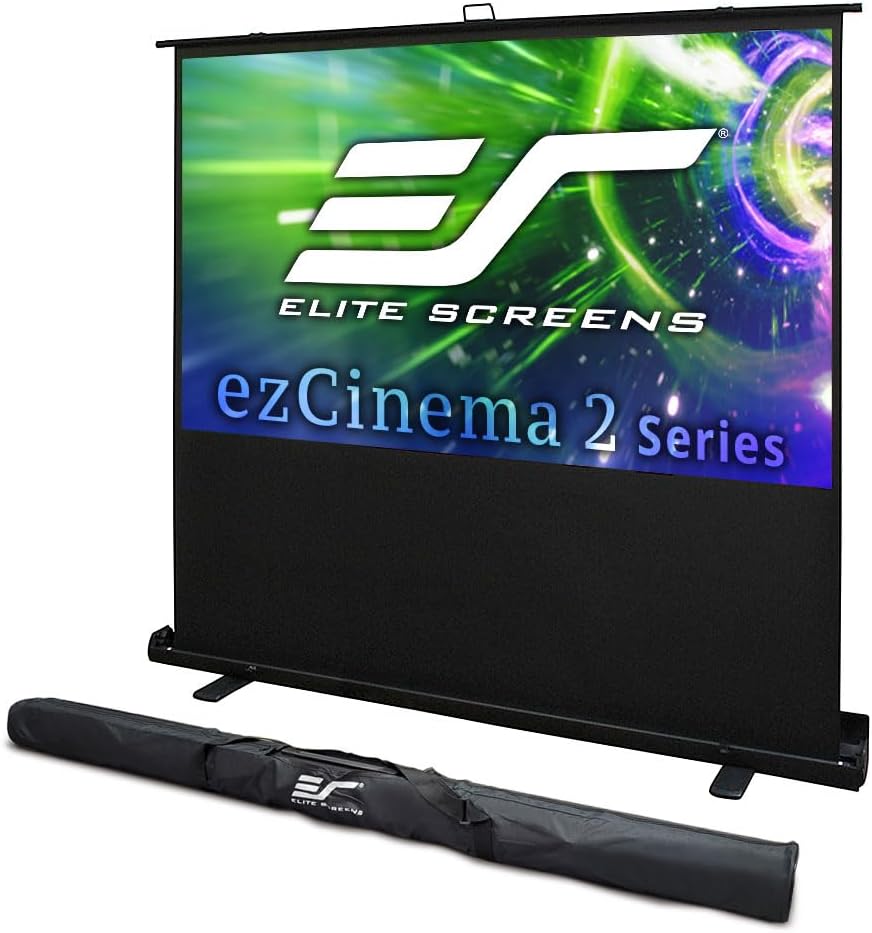Elite Screens 95 Manual Projector Screen - Portable Luxury