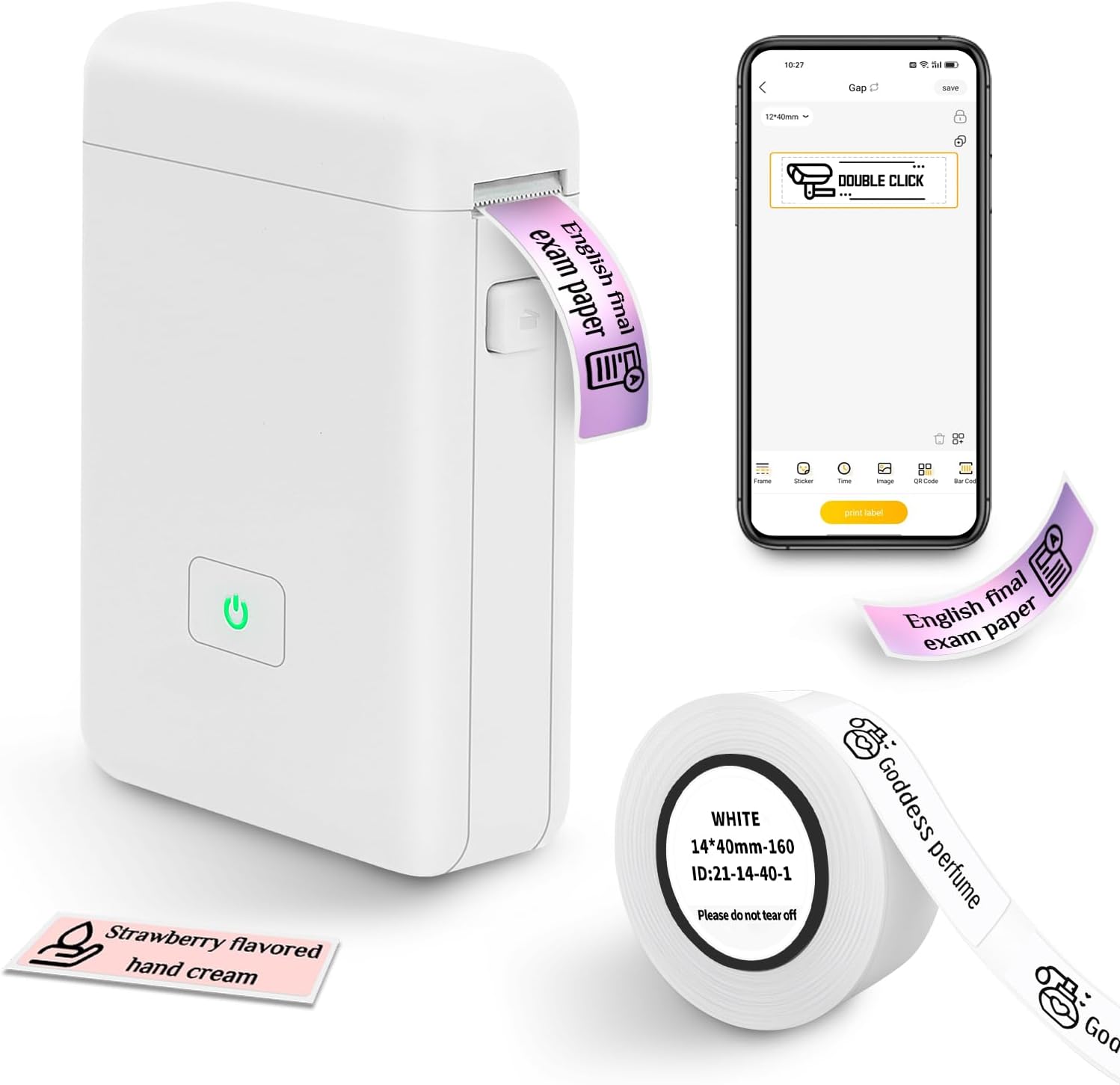 Portable Bluetooth Label Printer - Easy Organizing