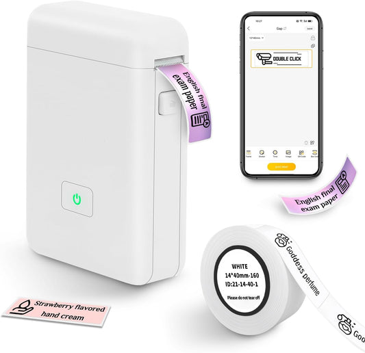 Portable Bluetooth Label Printer - Easy Organizing